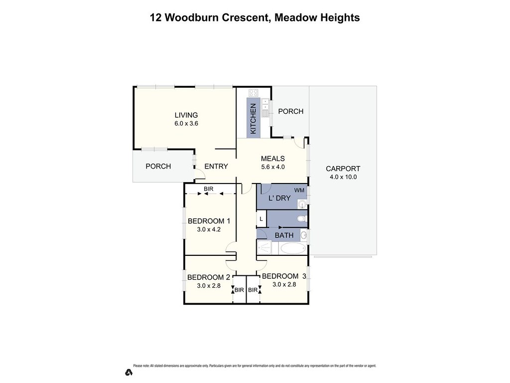 12 Woodburn Crescent, Meadow Heights VIC 3048 floorplan