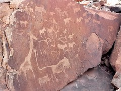 6000 year old rock engravings at Twyfelfonteine, a UNESCO World Heritage site