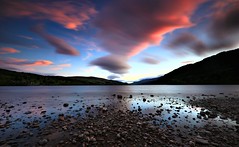 Loch Tay sunset, long expoure