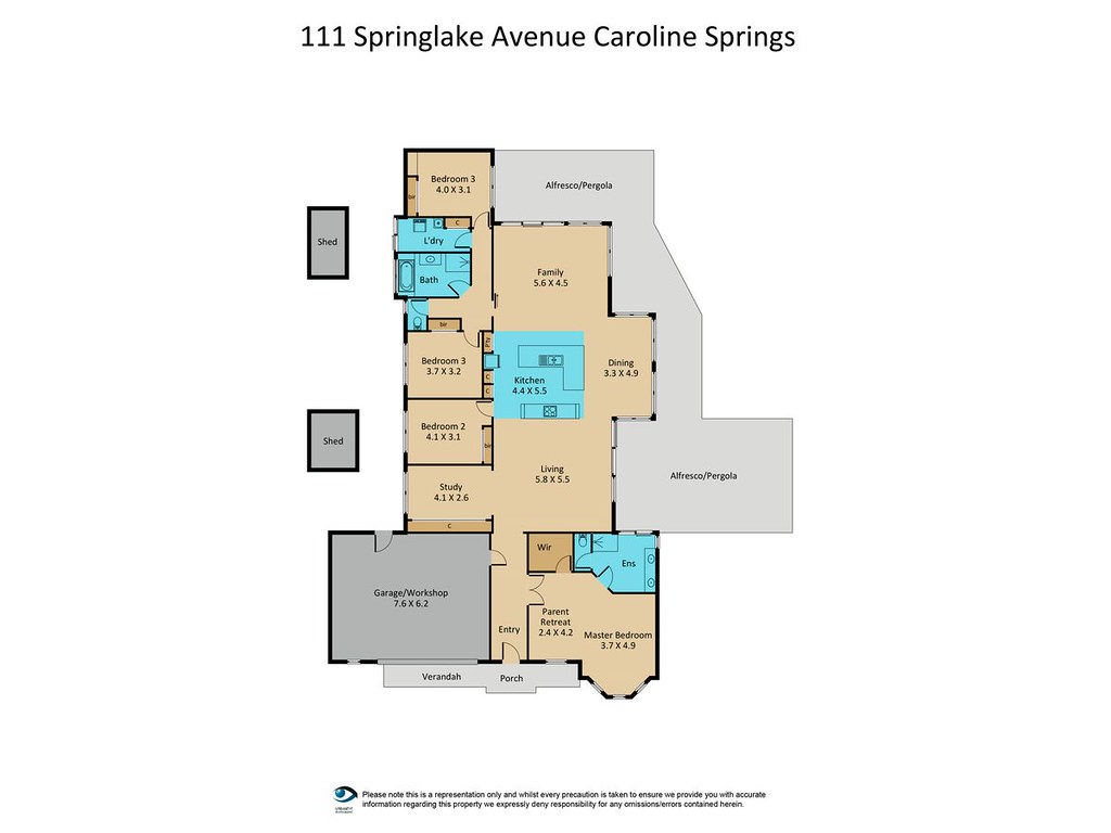 111 Springlake Avenue, Caroline Springs VIC 3023 floorplan