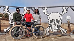 With Hilda and Amalia, gatekeepers at Ugab Gate at the southern end of the 500km long Skeleton Coast National Park