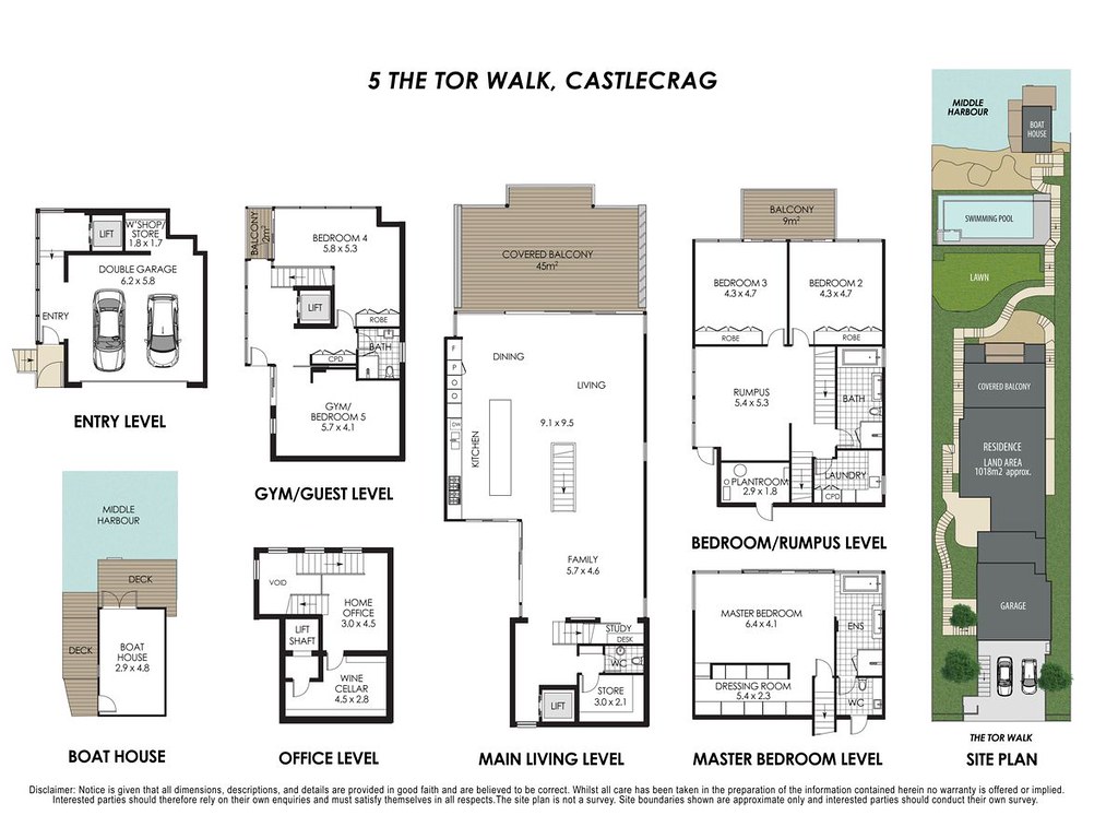 5 The Tor Walk, Castlecrag NSW 2068 floorplan