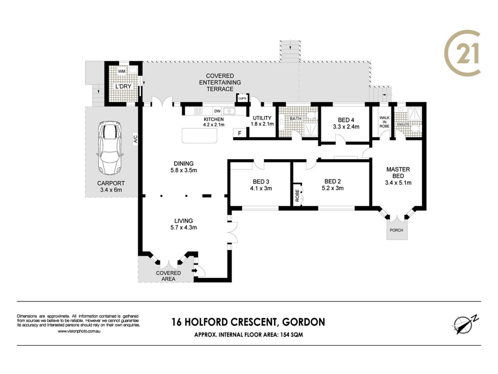 16 Holford Crescent, Gordon NSW 2072 floorplan