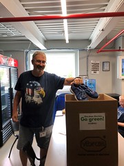 Vibram employees donating shoes to the community shoe drive • <a style="font-size:0.8em;" href="http://www.flickr.com/photos/45709694@N06/47996397331/" target="_blank">View on Flickr</a>
