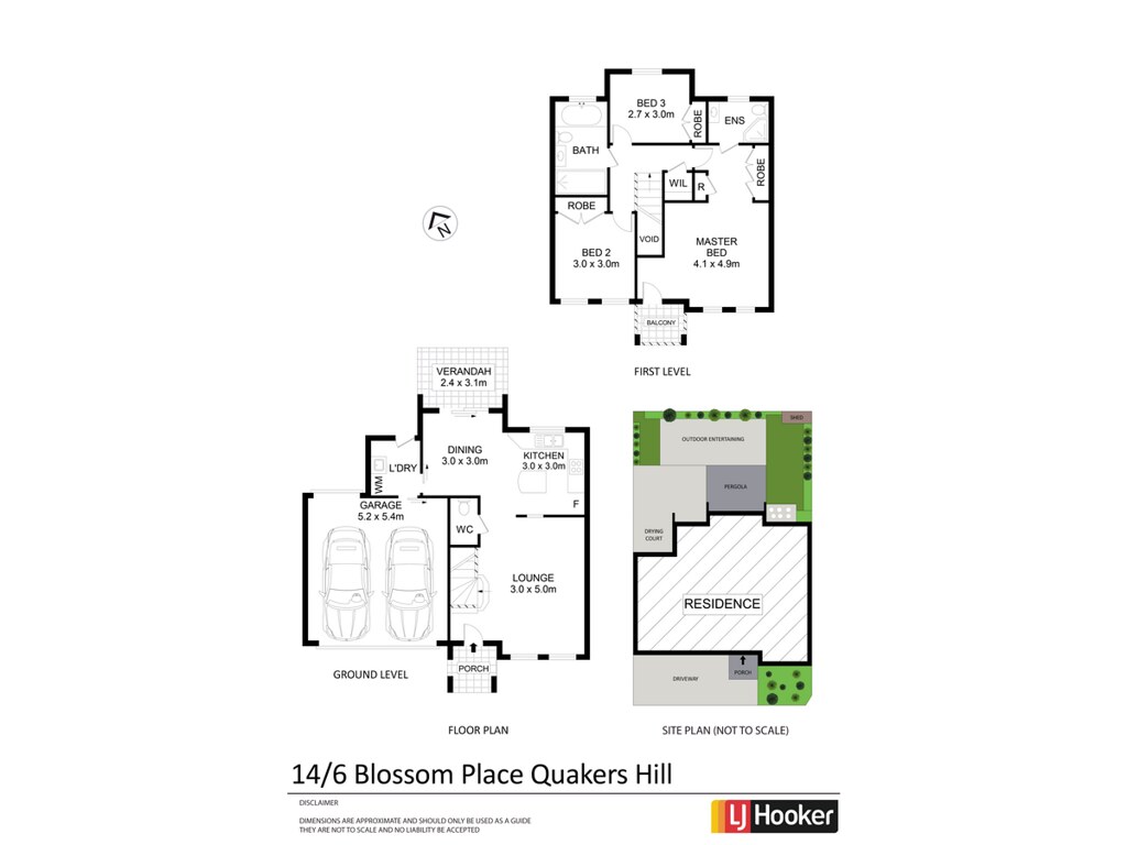 14/6 Blossom Place, Quakers Hill NSW 2763 floorplan