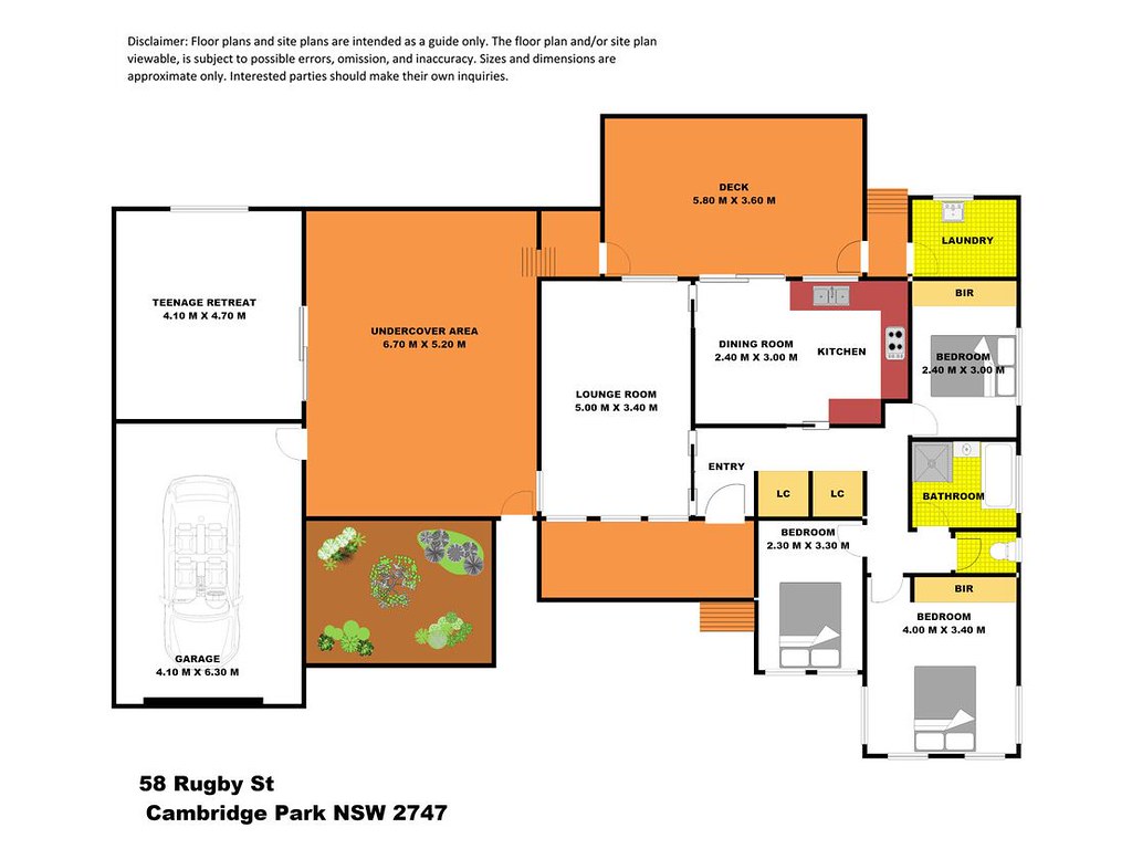 58 Rugby Street, Cambridge Park NSW 2747 floorplan