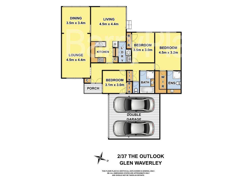 2/37 The Outlook, Glen Waverley VIC 3150 floorplan