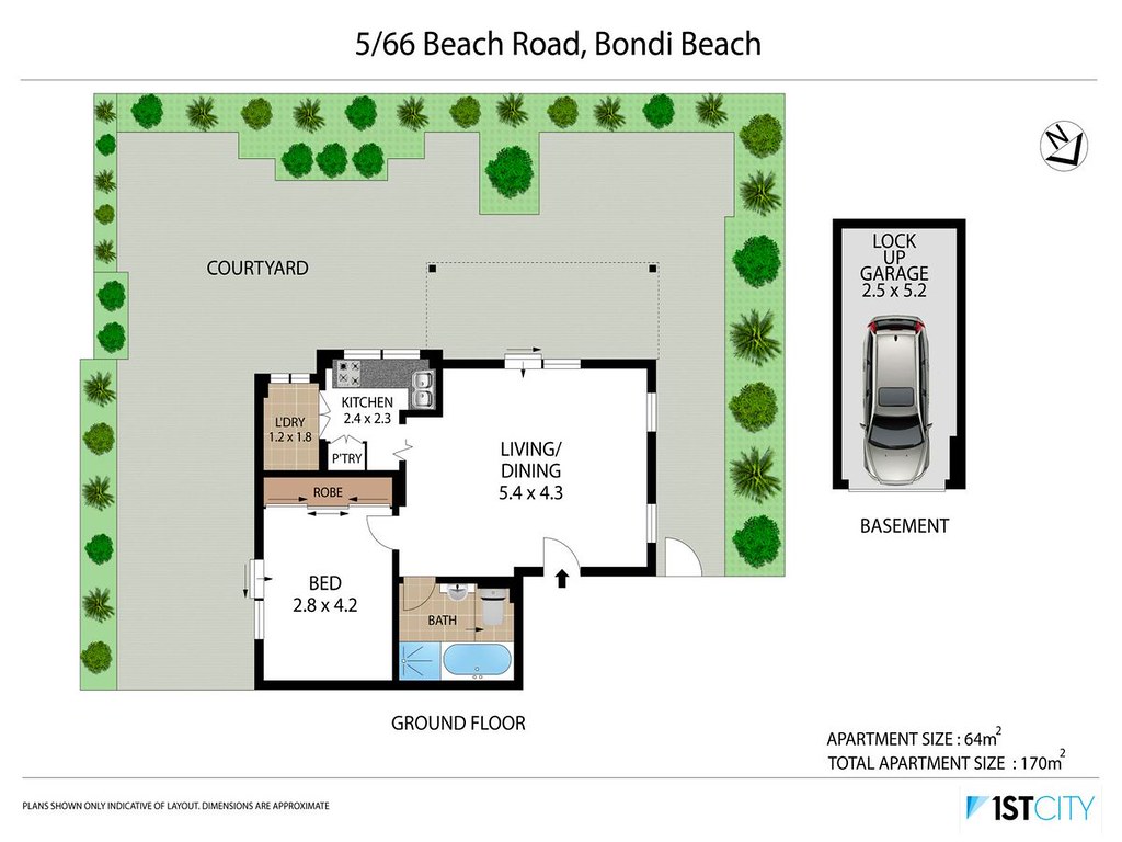5/66 Beach Road, Bondi Beach NSW 2026 floorplan