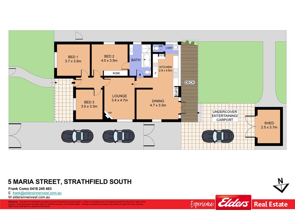 5 Maria Street, Strathfield South NSW 2136 floorplan