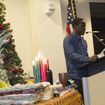<b>Kwanzaa Dinner</b><br/> Students gather together to celebrate Kwanzaa through poetry, singing, and stories. 
Dec 8, 2018
Photo by: Annie Goodroad '19<a href="//farm66.static.flickr.com/65535/48037042741_96da9fa727_o.jpg" title="High res">&prop;</a>
