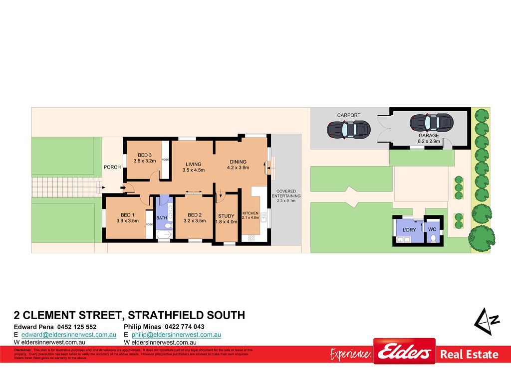 2 Clement Street, Strathfield South NSW 2136 floorplan