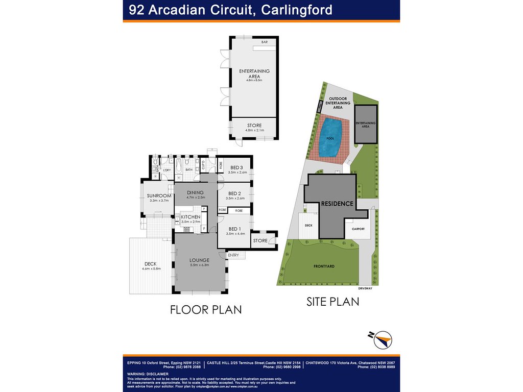 92 Arcadian Circuit, Carlingford NSW 2118 floorplan