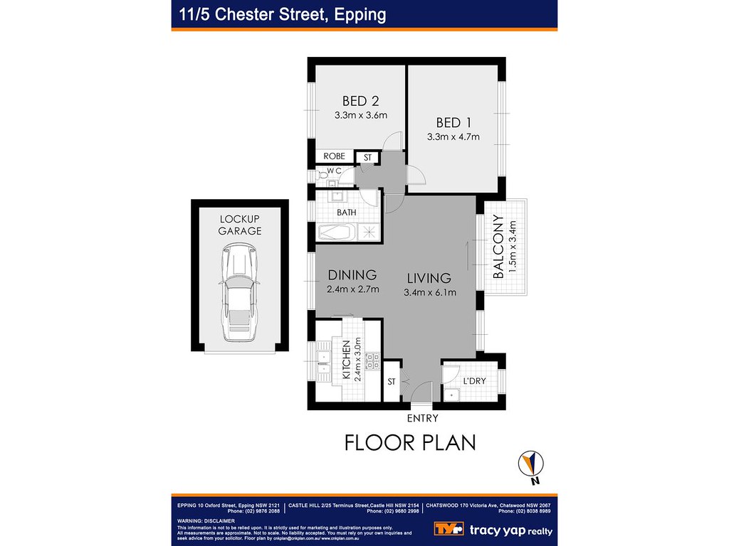 11/5 Chester Street, Epping NSW 2121 floorplan