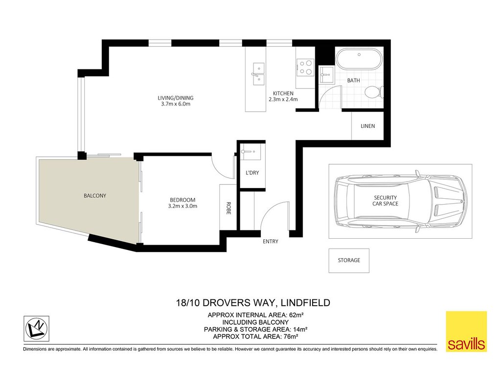 18/10 Drovers Way, Lindfield NSW 2070 floorplan