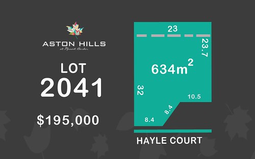 Lot 2041, Hayle Court (Aston Hills), Mount Barker SA 5251