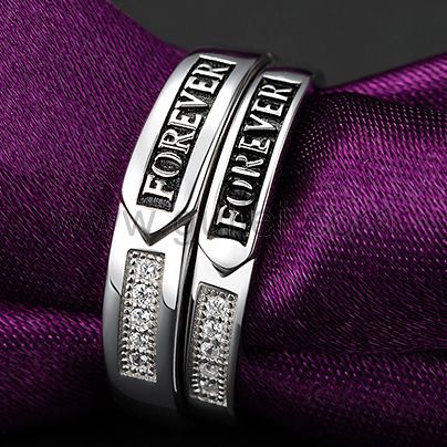 gullei.com Forever Silver Matching Wedding Rings with Engraving