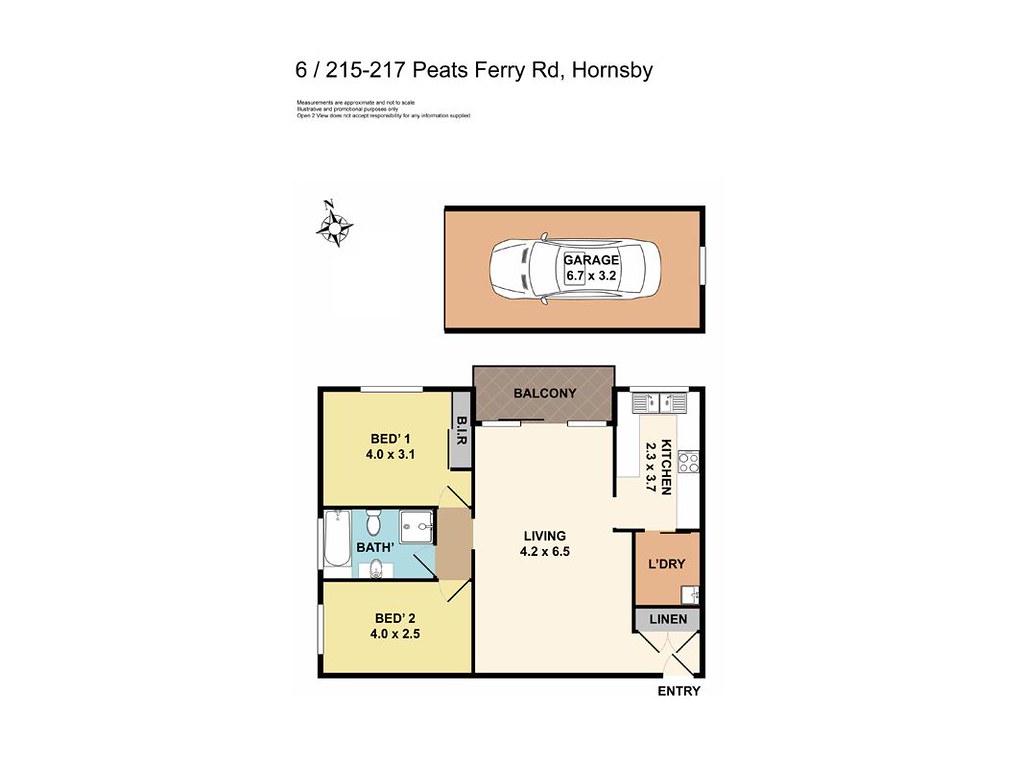 6/215-217 Peats Ferry Road, Hornsby NSW 2077 floorplan