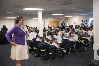 May 24, 2019 MMB Celebrated National Public Works Week with 100 Department of Public Works Employees Who Are Responsible for Keeping the District Clean