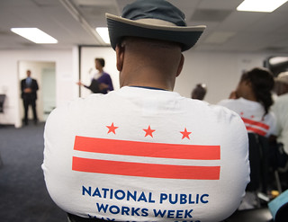 May 24, 2019 MMB Celebrated National Public Works Week with 100 Department of Public Works Employees Who Are Responsible for Keeping the District Clean