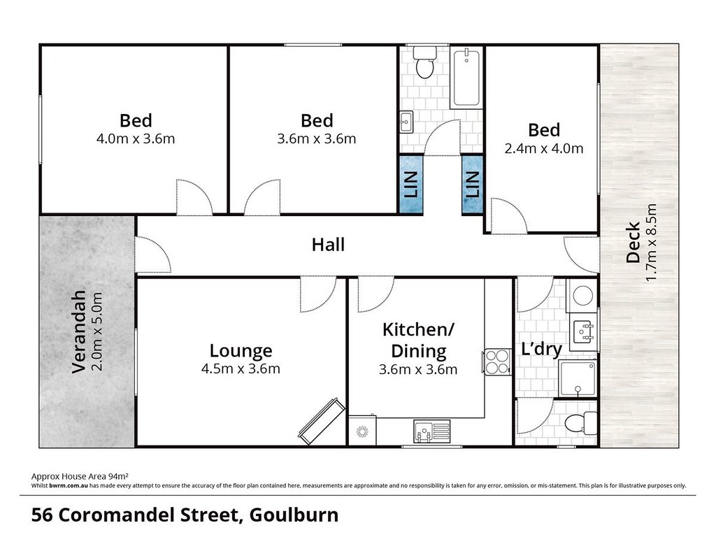 56 Coromandel Street, Goulburn NSW 2580 floorplan