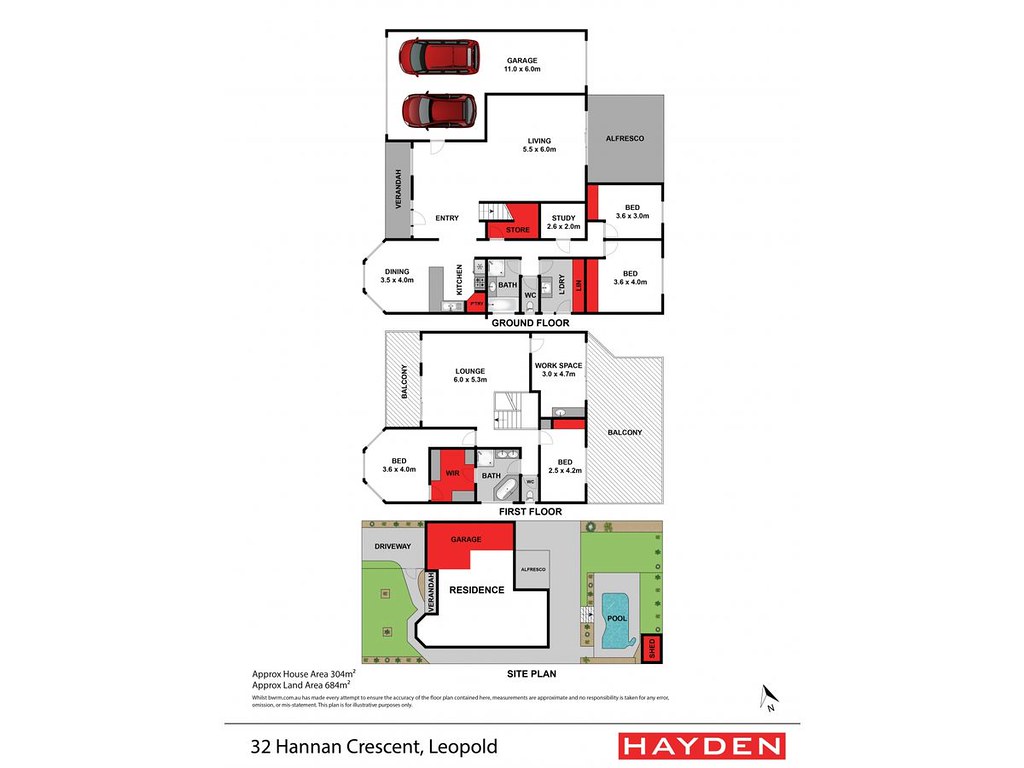 32 Hannan Crescent, Leopold VIC 3224 floorplan