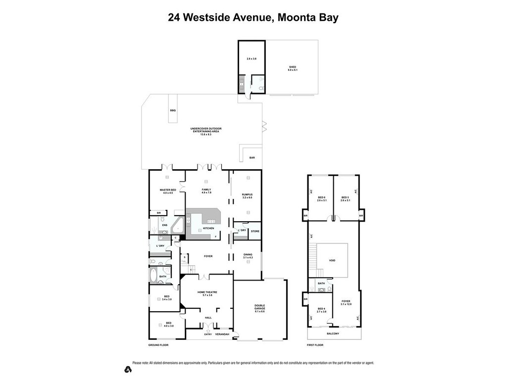 24 Westside Avenue, Moonta Bay SA 5558 floorplan