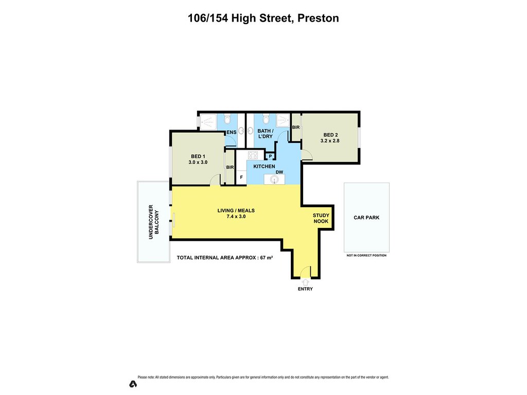106/154 High Street, Preston VIC 3072 floorplan