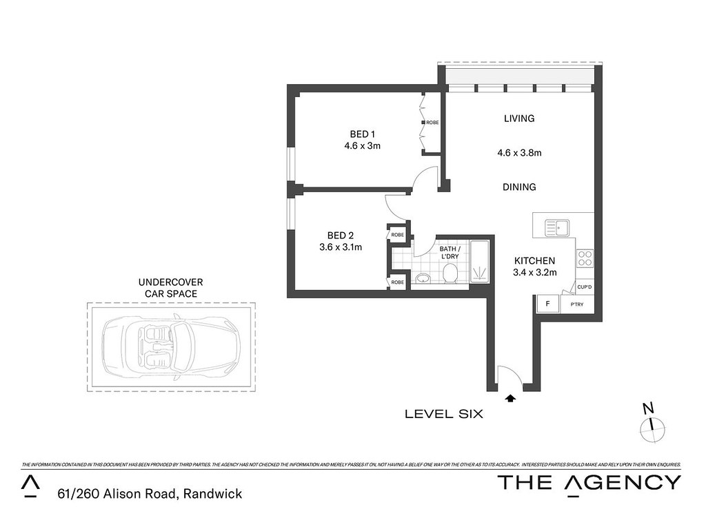 61/260 Alison Road, Randwick NSW 2031 floorplan
