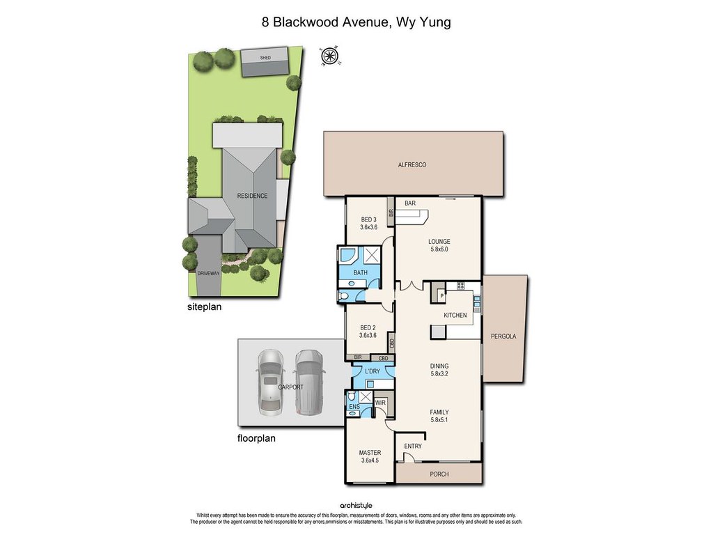 8 Blackwood Avenue, Bairnsdale VIC 3875 floorplan