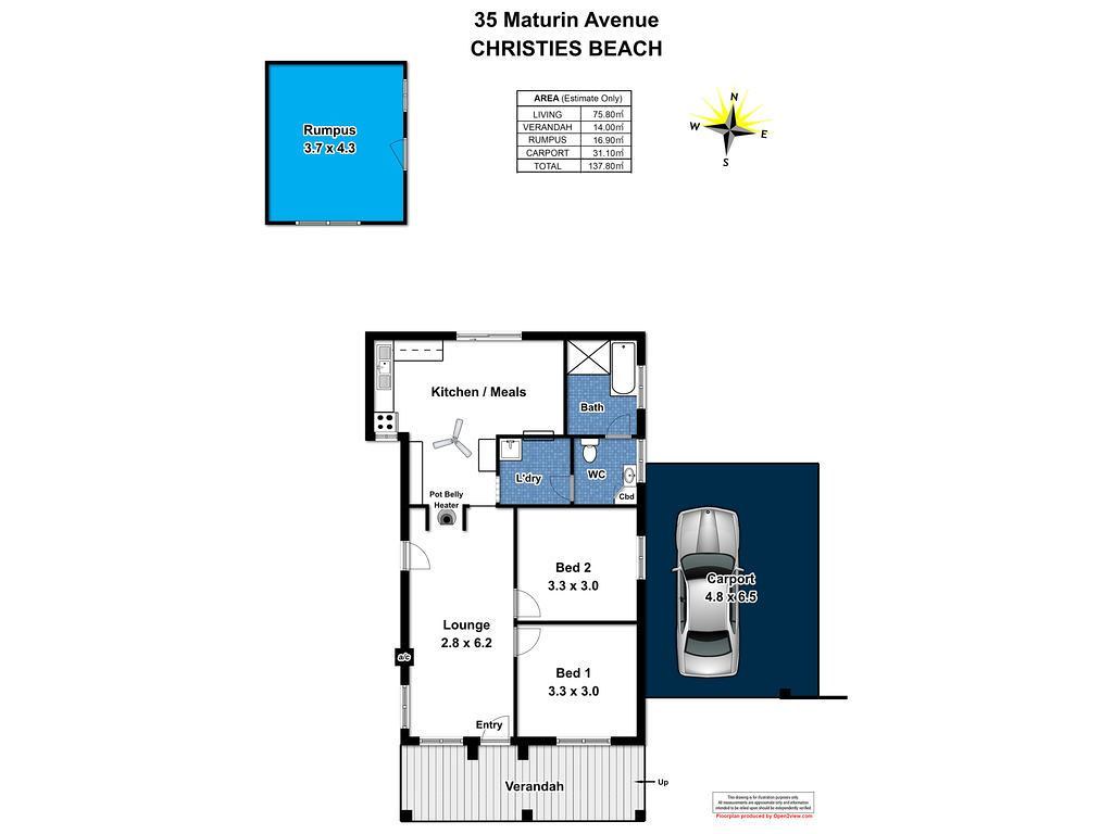 35 Maturin Avenue, Christies Beach SA 5165 floorplan