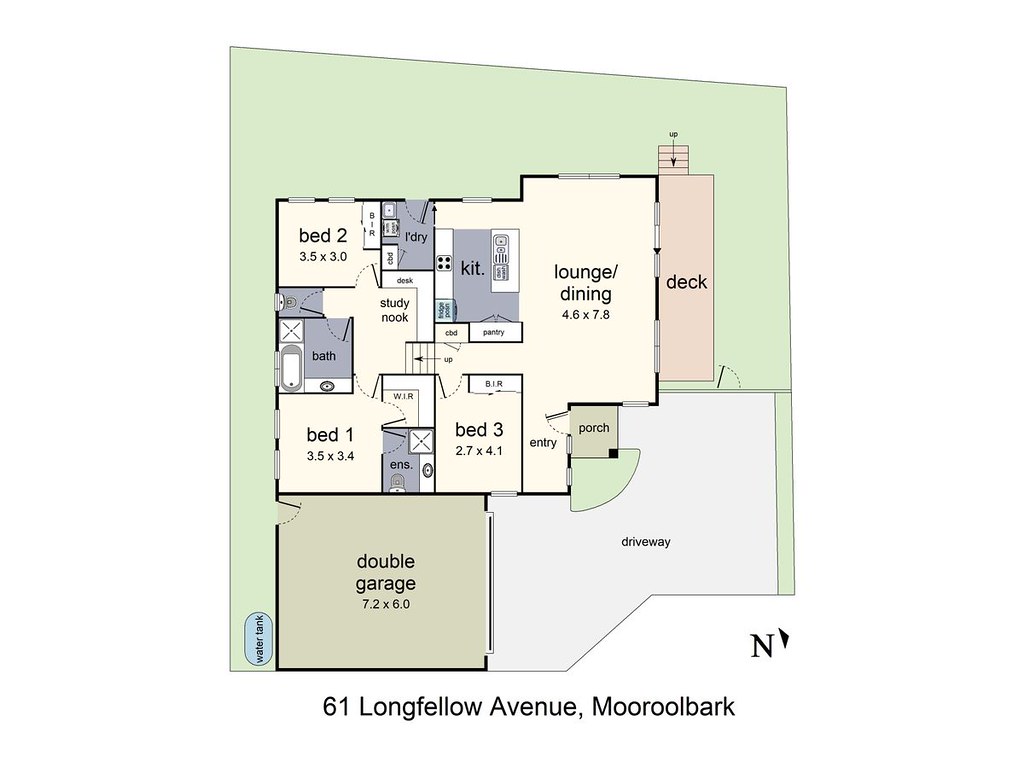 61 Longfellow Avenue, Mooroolbark VIC 3138 floorplan
