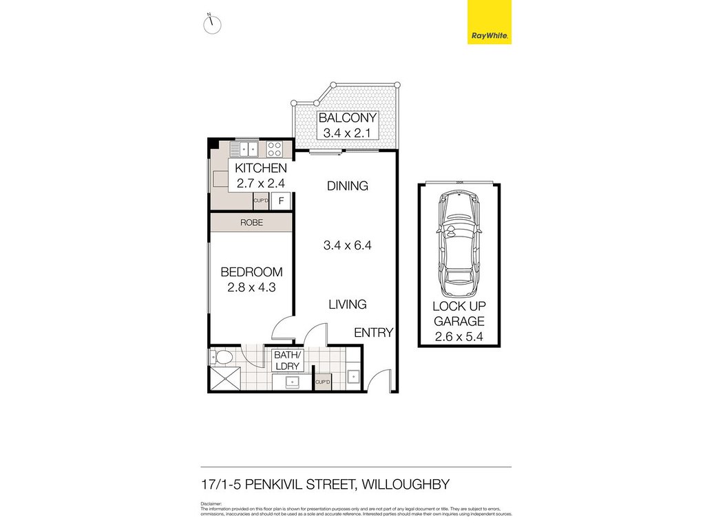 17/1-5 Penkivil Street, Willoughby NSW 2068 floorplan