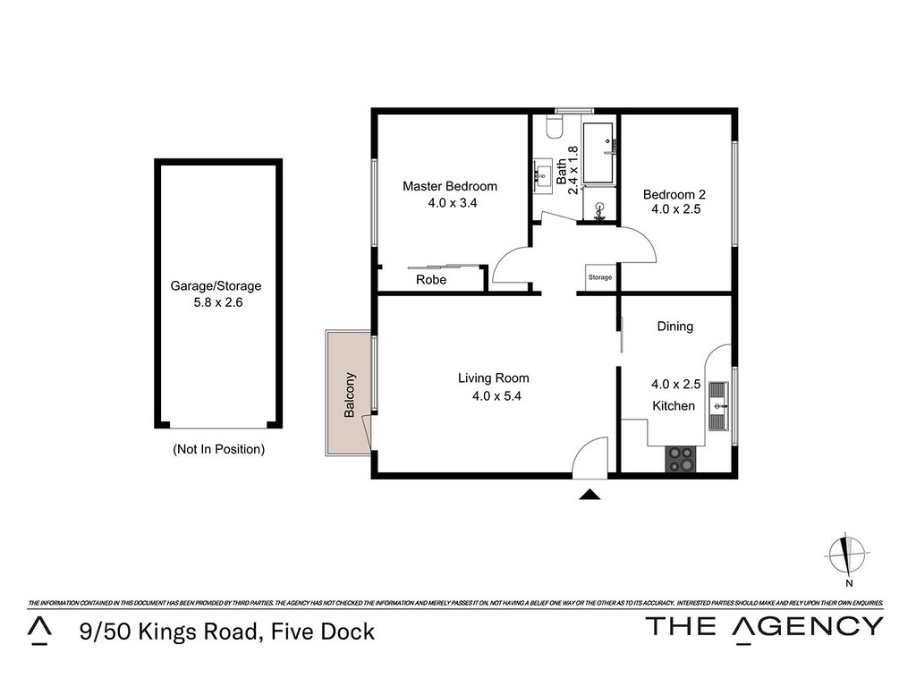 9/50 Kings Road, Five Dock NSW 2046 floorplan