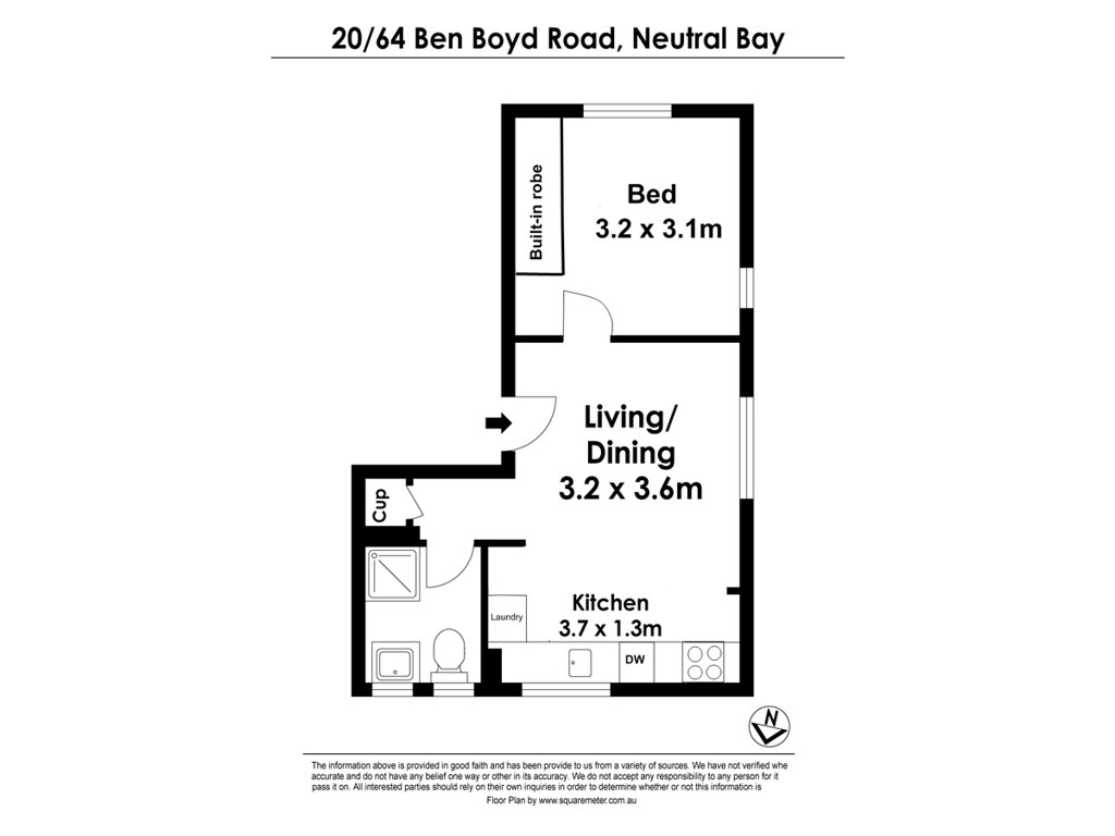 20/64 Ben Boyd Road, Neutral Bay NSW 2089 floorplan