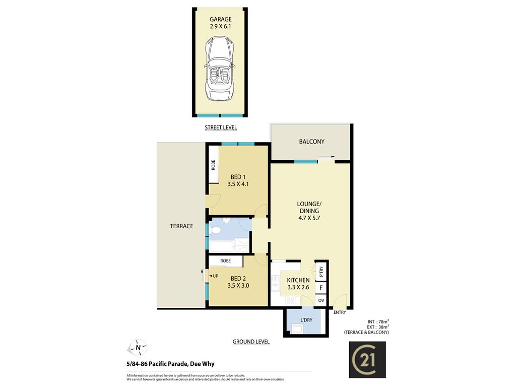 5/84-88 Pacific Parade, Dee Why NSW 2099 floorplan