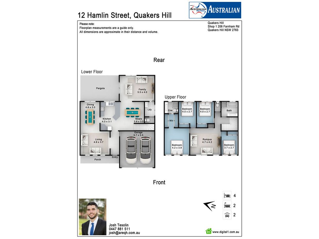12 Hamlin Street, Quakers Hill NSW 2763 floorplan