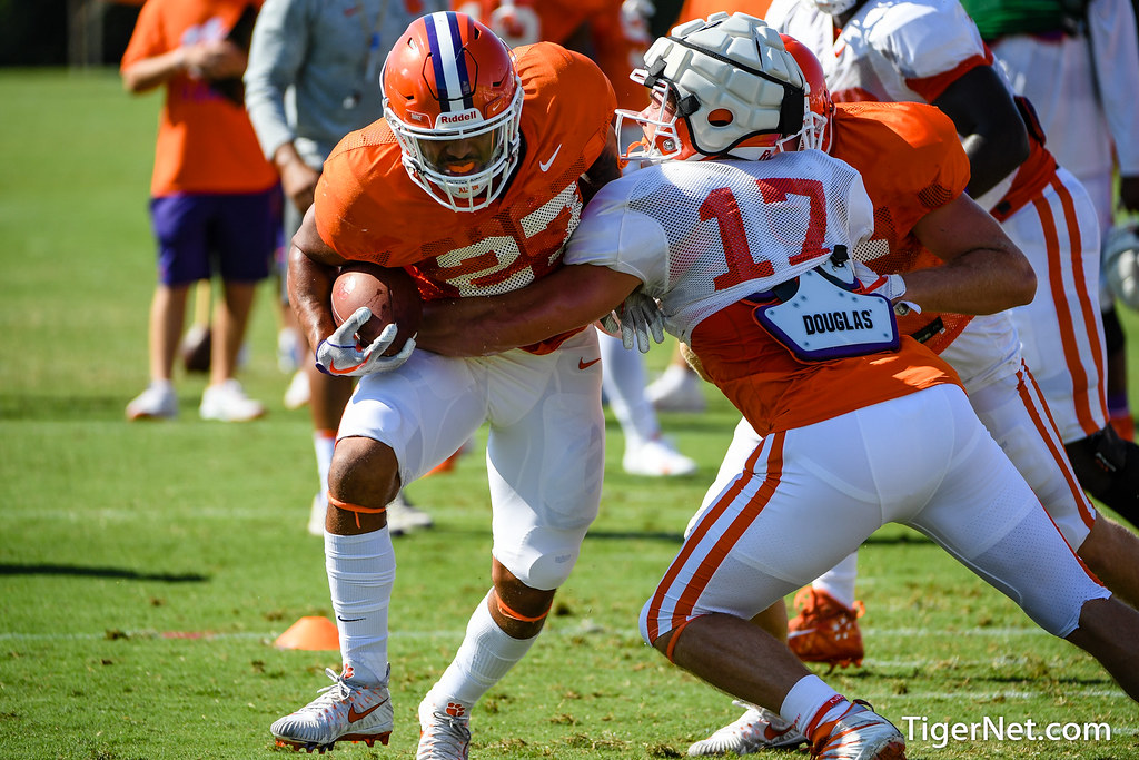 Clemson Football Photo of Chez Mellusi and Kane Patterson