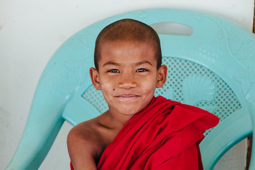 Young Monk Portrait, Mindat Myanmar