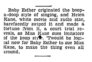 Should Baby Esther Sue Helen Kane? (1934)
