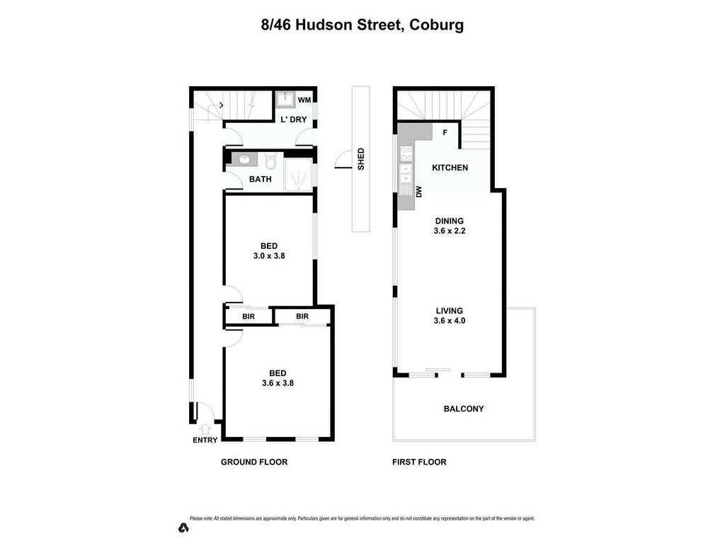 8/46 Hudson Street, Coburg VIC 3058 floorplan