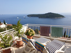 Our balcony in Dubrovnik.