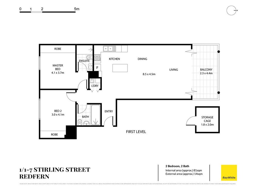 1/1-7 Stirling Street, Redfern NSW 2016 floorplan