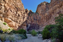 Tall Mountainsides All Around While Walking to Lower Burro Mesa (Big Bend National Park)