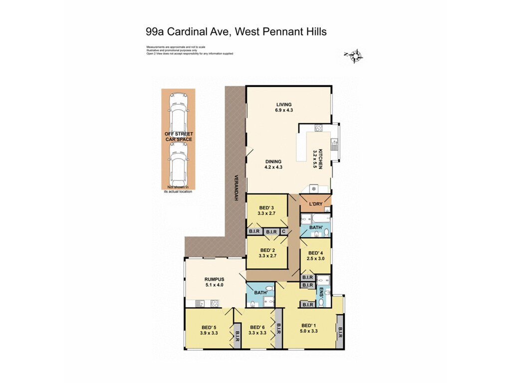 99a Cardinal Avenue, West Pennant Hills NSW 2125 floorplan