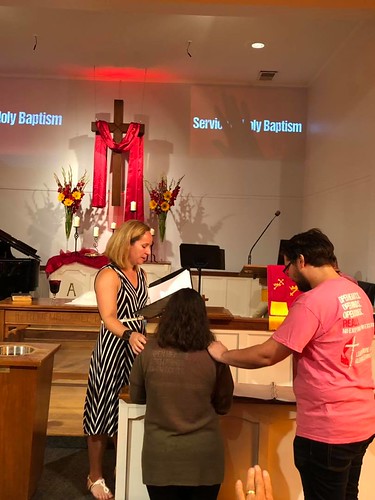 Brandi Wilson Baptized at Glendale UMC - Nashville August 11, 2019