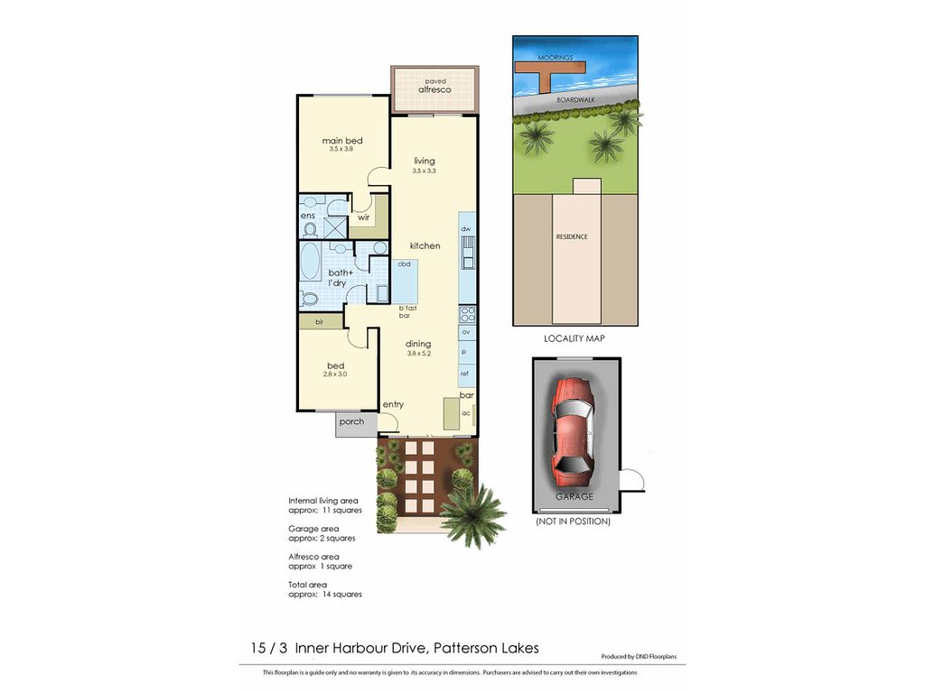 15/3 Inner Harbour Drive, Patterson Lakes VIC 3197 floorplan