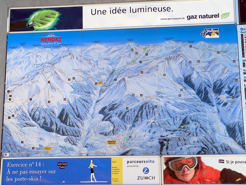 Suisse, le domaine skiable de Nandaz à 1400m<br/>© <a href="https://flickr.com/people/20800336@N08" target="_blank" rel="nofollow">20800336@N08</a> (<a href="https://flickr.com/photo.gne?id=48610915892" target="_blank" rel="nofollow">Flickr</a>)