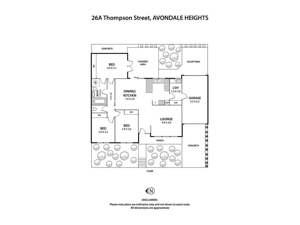 26A Thompson Street, Avondale Heights VIC 3034 floorplan