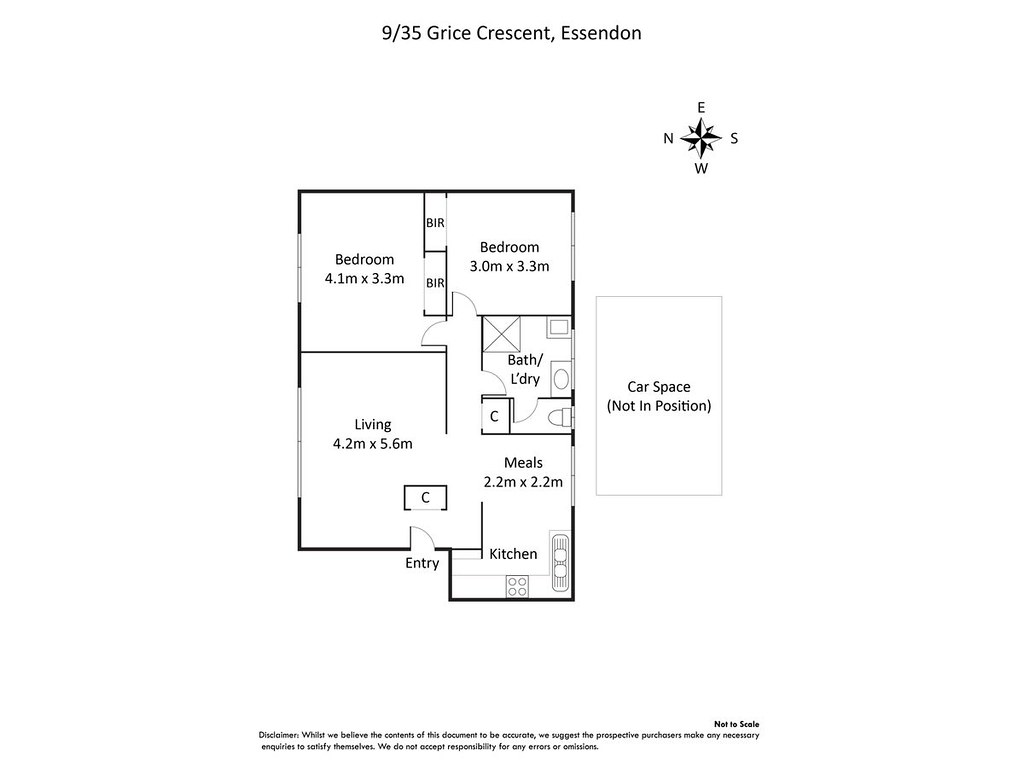 9/35 Grice Crescent, Essendon VIC 3040 floorplan