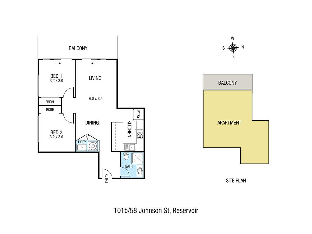 101B/58 Johnson Street, Reservoir VIC 3073 floorplan